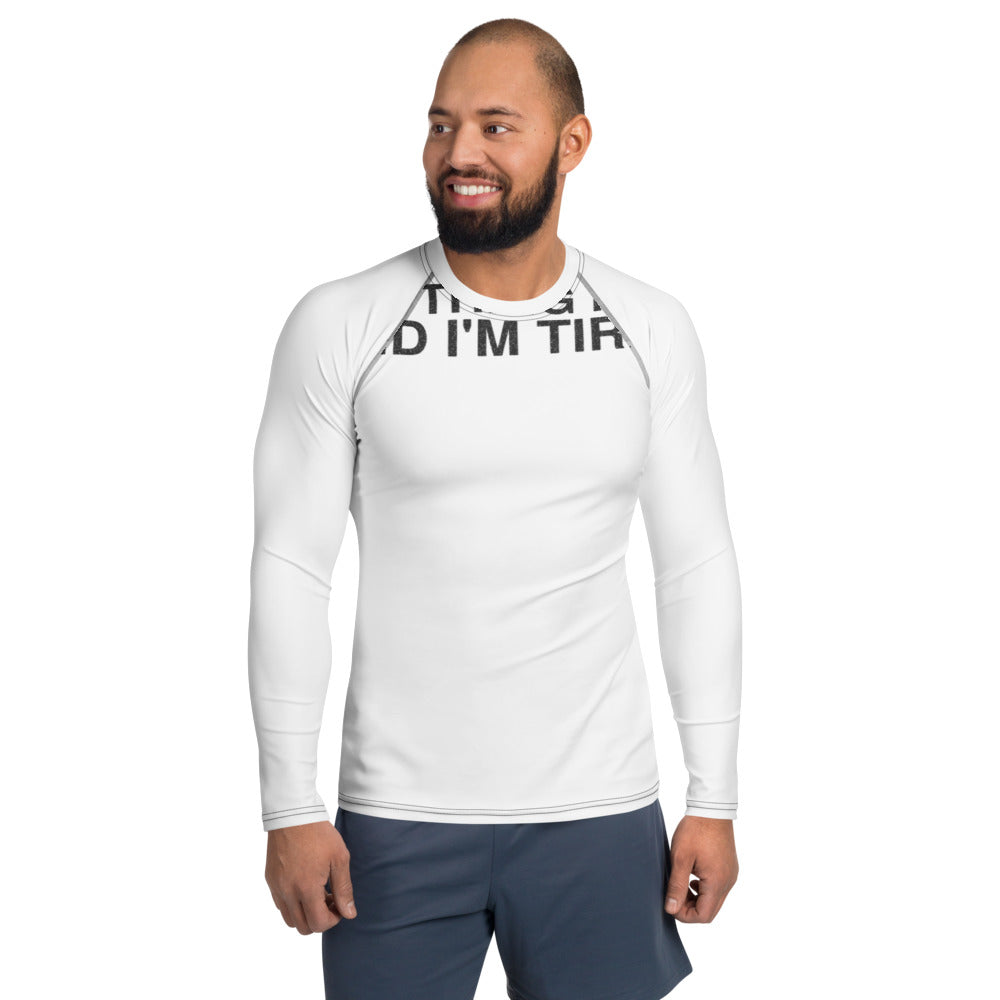 Everything Hurts and I'm Tired | Funny Vintage Rash Guard mockup