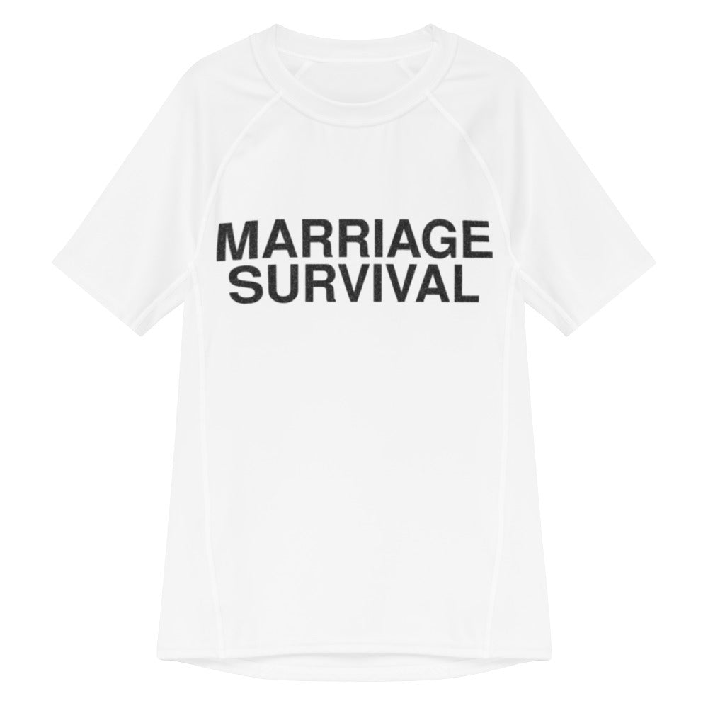 marriage-survival-funny-vintage-rash-guard flat front mockup v2