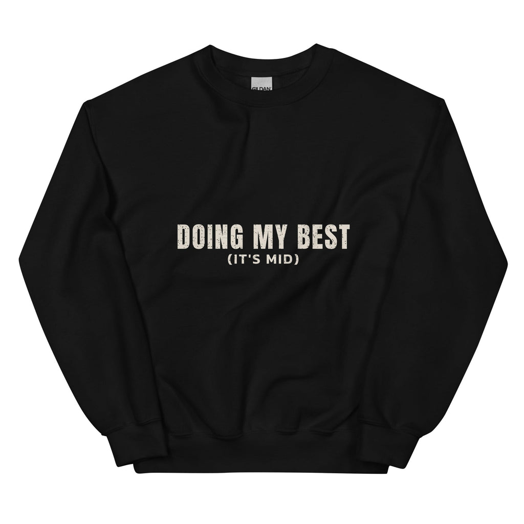 Mid crew black flat cream