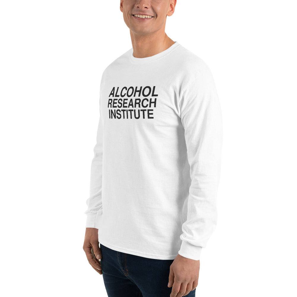 Alcohol Research Institute | Funny Vintage Long Sleeve Tee mockup