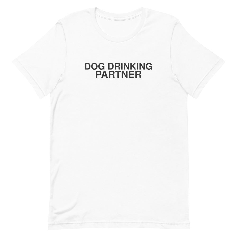 dog-drinking-partner-funny-vintage-t-shirt White front full mockup