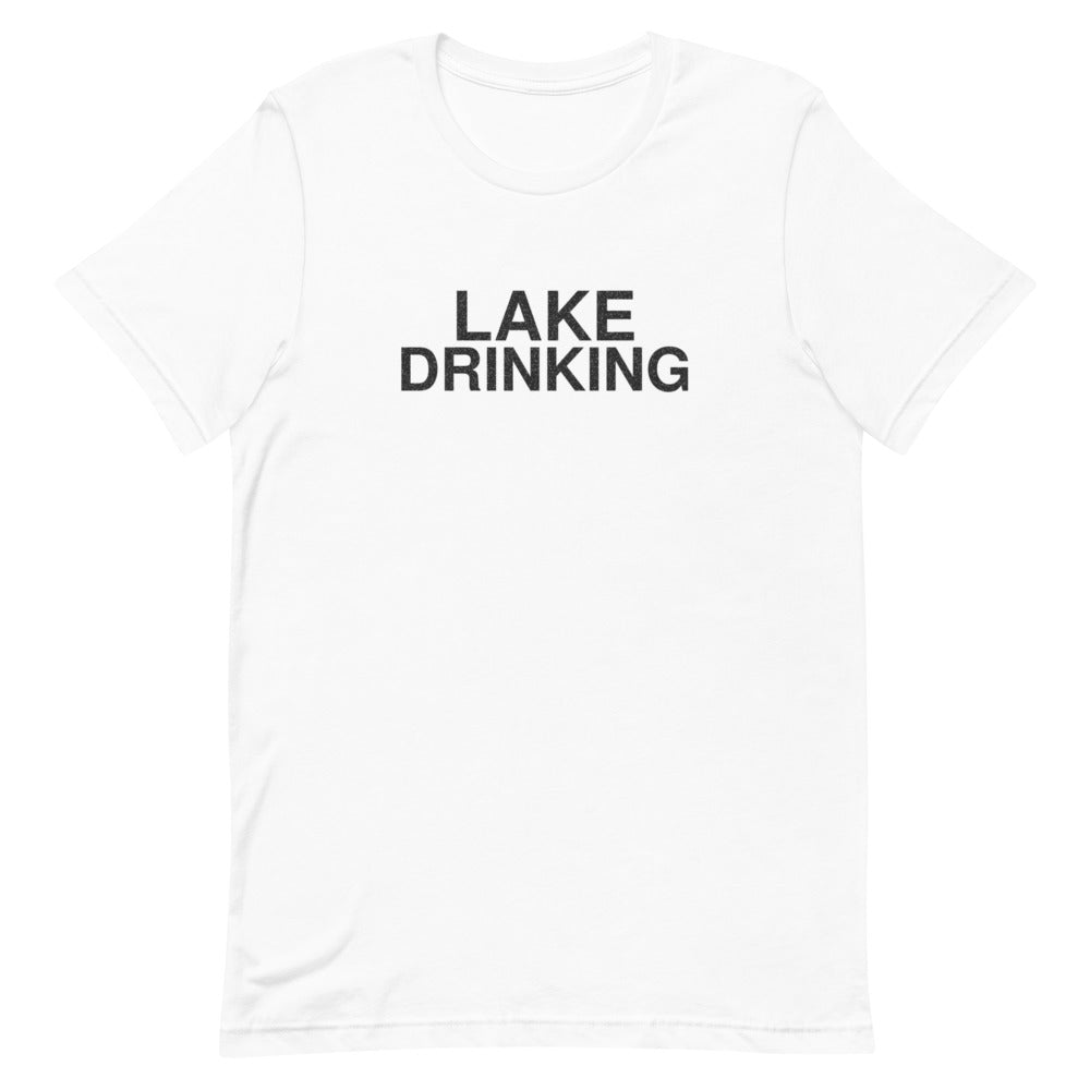 lake-drinking-funny-vintage-t-shirt White front full mockup